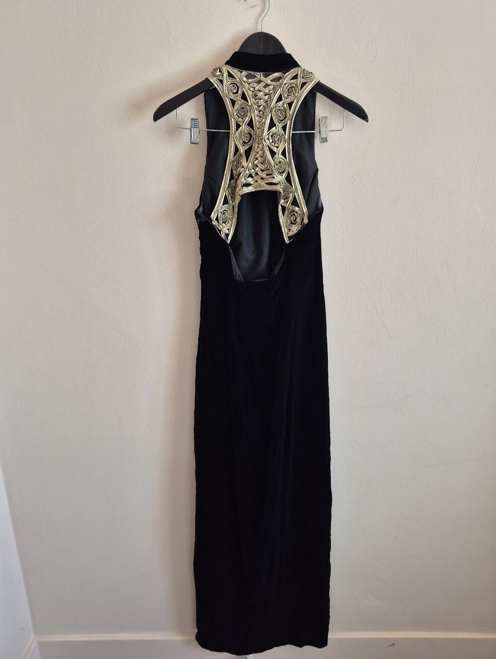 Vintage Galleria Canadian Made Velvet And Gold Gown